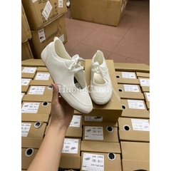 GIÀY thể thao da PU trắng buộc dây FULLBOX-H468/XW240806/T2.2B