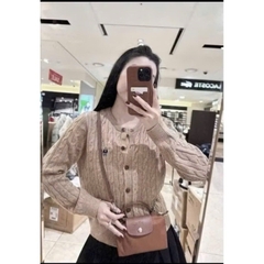 Áo Len W nâu tây vặn thừng chuẩn loại 1[ Sẵn]H474