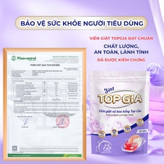 Viện giặt hương hoa hồng túi 10 viên