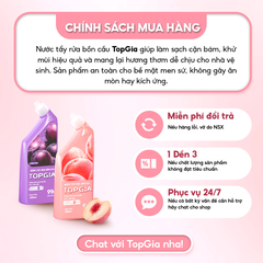 Nước tẩy bồn cầu nho đào TOPGIA