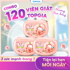 Viên giặt hương hoa hồng