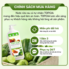 Nước rửa rau củ quả TOPGIA