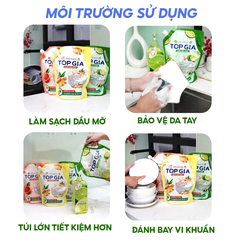 Nước rửa chén TopGia dạng túi