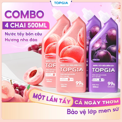 Nước tẩy bồn cầu nho đào TOPGIA
