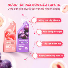 Nước tẩy bồn cầu nho đào TOPGIA