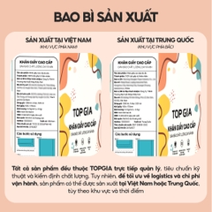Giấy vệ sinh treo tường TopGia đa sắc 6 bịch, bột gỗ nguyên chất, 1280 tờ 4 lớp