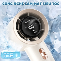 Quạt Cầm Tay Mini TopGia Siêu Mát - Sạc Nhanh - Chính Hãng - BH 6 Tháng