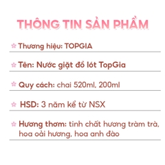 Nước giặt đồ lót TopGia