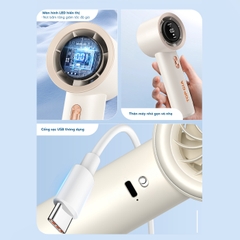 Quạt Cầm Tay Mini TopGia Siêu Mát - Sạc Nhanh - Chính Hãng - BH 6 Tháng