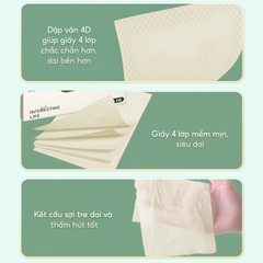 Giấy ăn rút gấu trúc Top Gia 280 tờ làm từ bột tre không chất tẩy trắng, an toàn