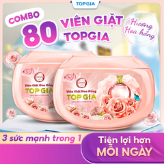 Viên giặt hương hoa hồng