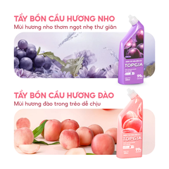Nước tẩy bồn cầu nho đào TOPGIA