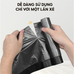 Combo 3 cuộn túi đựng rác có dây Top Gia PP tự huỷ sinh học thân thiện với môi trường