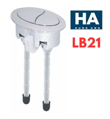 Cụm 2 Nhấn Oval F1 LB21 Hùng Anh – Nút Nhấn Xả Bồn Cầu 2 Chế Độ Tiết Kiệm Nước