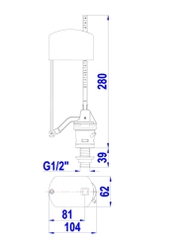 Cụm Cấp Piston Pro WS07 Hùng Anh – Giải Pháp Cấp Nước Hiệu Quả Cho Két Nước Bồn Cầu