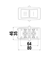 Cụm 2 Nhấn Vuông LB12 Hùng Anh – Phụ Kiện Xả Bồn Cầu 2 Chế Độ Tiết Kiệm Nước