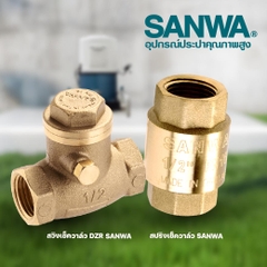 Van Một Chiều Lò Xo SANWA SCV20 Chính Hãng Thái Lan