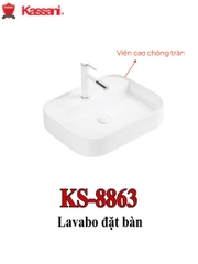 Lavabo đặt bàn - sứ siêu mỏng Kassani KS-8863