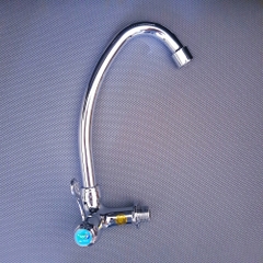 Vòi Rửa Chén Lạnh Âm Tường Wufeng WF142D Chính Hãng – Đồng Mạ Crom Niken Cao Cấp
