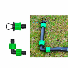 GYET-0117 Cút Nối Góc Vuông Ống Dẹp 17mm