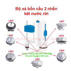Bộ Xả Paradise KR Piston Pro 2 Nhấn VS0407 – Bộ Xả Bồn Cầu Két Rời Chất Lượng Cao, Bền Bỉ