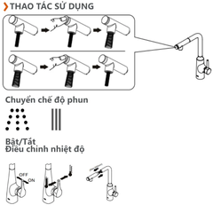 Vòi Rửa Chén Nóng Lạnh Đầu Rút INAX SFV-907SX Chính Hãng – Tiện Nghi, Hiện Đại Cho Mọi Gian Bếp