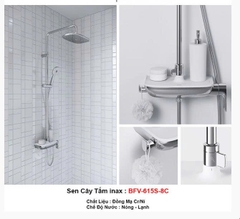 🚿 Sen Tắm Cây INAX BFV-615S-8C Chính Hãng – Thiết Kế Sang Trọng, Tắm Thư Giãn Chuẩn Nhật