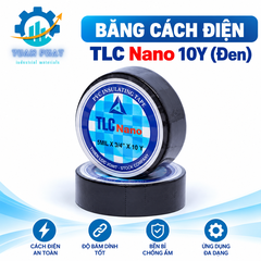 Băng Cách Điện TLC Nano 10Y – Băng Keo Điện PVC Chống Nước, Bám Dính Tốt, Sản Xuất Tại Việt Nam