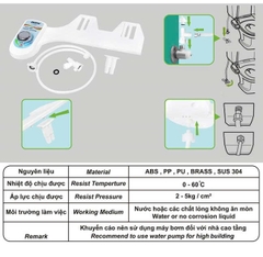 BỘ XỊT VỆ SINH THÔNG MINH KHÔNG ĐIỆN ONSPA 106VS02