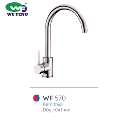 Vòi Rửa Chén Nóng Lạnh Wufeng WF-570 Cao Cấp – Đồng Nguyên Chất, Mạ 6 Lớp Niken Crom