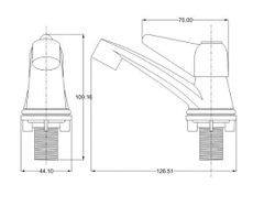 Vòi Lavabo Nhựa POM Onpas – Bền Bỉ, Chống Ăn Mòn, Giá Tốt