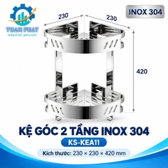 Kệ Góc Tam Giác 2 Tầng Inox 304 – Phụ Kiện Nhà Tắm