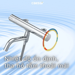 Vòi Sen Nhiệt Tự Động Caesar TS620 Tay Sen 3 Chế Độ Có Xả Bồn
