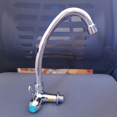 Vòi Rửa Chén Lạnh Âm Tường Wufeng WF142D Chính Hãng – Đồng Mạ Crom Niken Cao Cấp