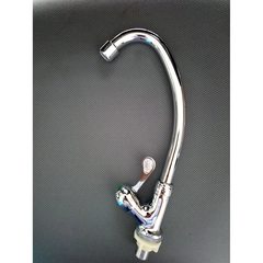 Vòi Rửa Chén Gắn Bồn Wufeng WF-141D _Đồng Mạ Crom Cao Cấp, Ống Xoay Linh Hoạt