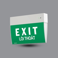 PEXK26U Đèn Exit treo trần, Led 6.5W, 3 giờ (190X280mm chưa gồm phụ kiện)