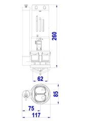 Cụm Xả Smart Round Liền Khối FV18 – Xả Mạnh, Tiết Kiệm Nước, Độ Bền Cao
