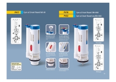 Cụm Xả Smart Round Liền Khối FV18 – Xả Mạnh, Tiết Kiệm Nước, Độ Bền Cao
