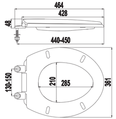 NẮP BÀN CẦU THƯỜNG HA-03T – NHỰA PP CAO CẤP, BỀN ĐẸP, DỄ LẮP ĐẶT
