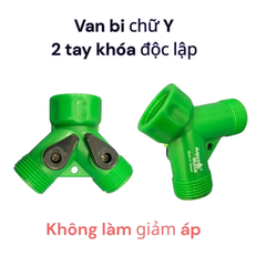 Van Y 2 Cửa tay khóa độc lập Aquamate Đài Loan