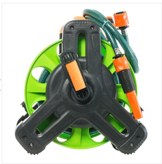 Kệ đẩy tưới cây 1302 cao cấp màu cam - Dây tưới Onspa 20m, đầu xịt điều chỉnh tia nước tiện lợi