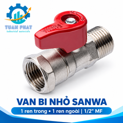 Van Bi Nhỏ 2 Chiều SANWA BV15MF DN15 – Lắp Đặt Linh Hoạt, Chống Rò Rỉ Tuyệt Đối
