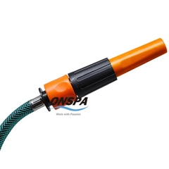 Kệ đẩy tưới cây 1302 cao cấp màu cam - Dây tưới Onspa 20m, đầu xịt điều chỉnh tia nước tiện lợi