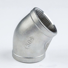 Co 45 Độ (chếch) Nối Ren BSPT Inox 304 DN8-DN100