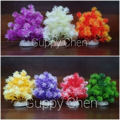 Cây Rong San Hô giả KT 12x10cm Trang trí Hồ Cá Cảnh