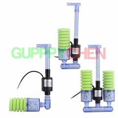 Lọc sủi vi sinh có MÁY BƠM bio bông ĐƠN , bông ĐÔI kèm vật liệu lọc XY-2901 , XY-2902