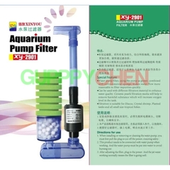 Lọc sủi vi sinh có MÁY BƠM bio bông ĐƠN , bông ĐÔI kèm vật liệu lọc XY-2901 , XY-2902