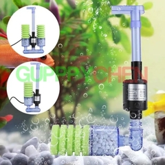 Lọc sủi vi sinh có MÁY BƠM bio bông ĐƠN , bông ĐÔI kèm vật liệu lọc XY-2901 , XY-2902