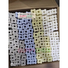 Thanh Sứ Hoa Mai 4 Màu - Vật Liệu Lọc Trong Nước Cho Bể Cá 15x3.5cm