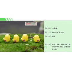 Mô Hình Tiểu Cảnh " Gà Con Mini " Phụ Kiện Trang Trí Hồ Cá và Terarium